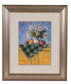 Impressionist Pastel Still Life Painting SIGNED