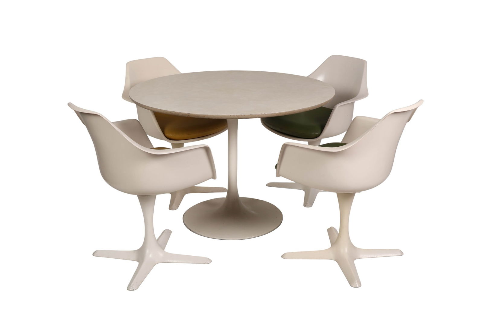 Burke Mid Century Modern Table with Four Chairs (1 of 9)