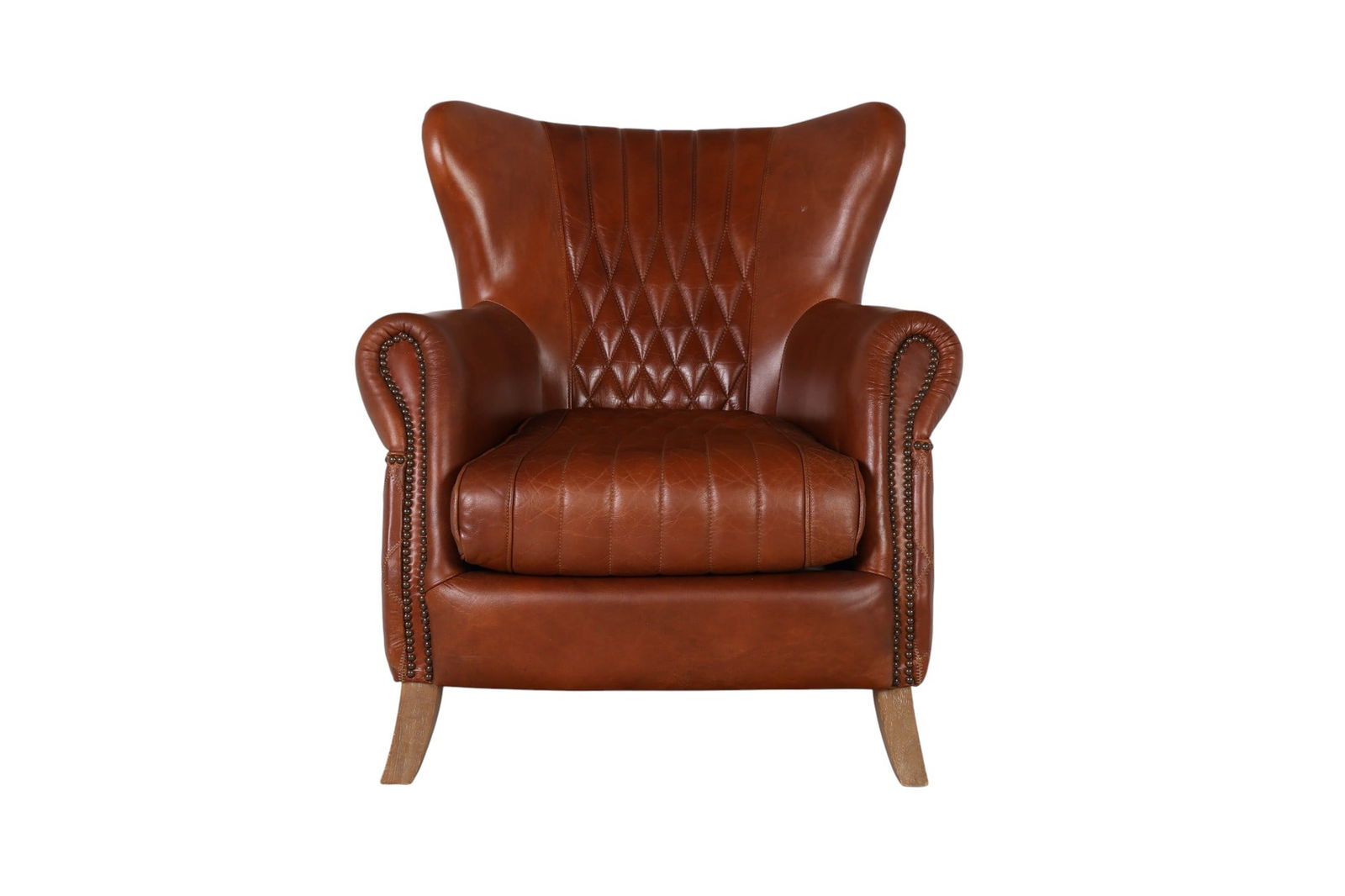 Bugatti Cognac Leather Occasional Club Arm Chair (1 of 9)