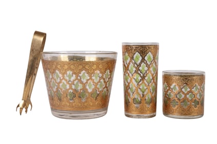 Culver Highballs Old Fashion & Ice Bucket 18pc SET