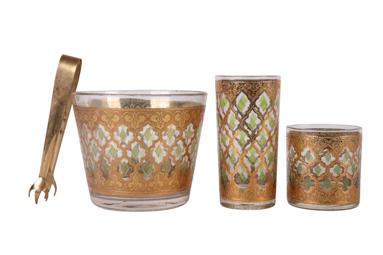 Culver Highballs Old Fashion & Ice Bucket 18pc SET (1 of 8)