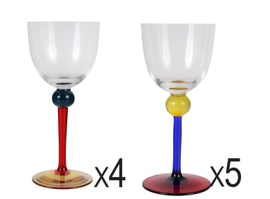 Christian Dior Crystal Wine & Water Glass Goblets