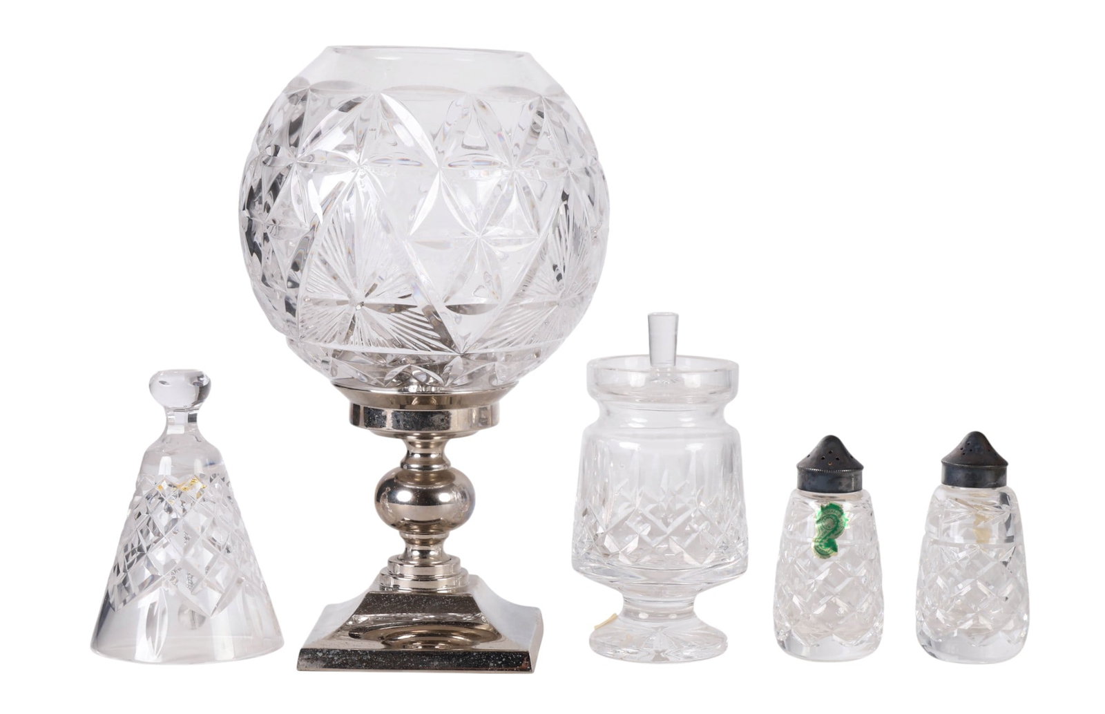 Waterford Hurricane Candle Holder Bell Jam Jar LOT (1 of 8)