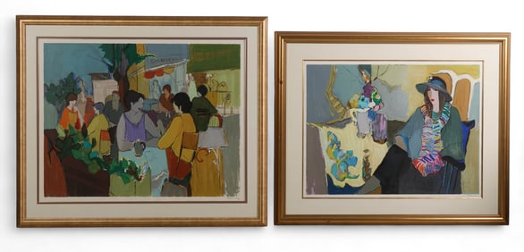 Itzchak Tarkay 1935-2012 Silkscreen SIGNED 2pc LOT