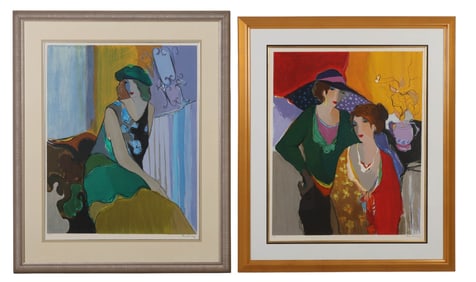 Itzchak Tarkay 1935-2012 Silkscreen SIGNED 2pc LOT