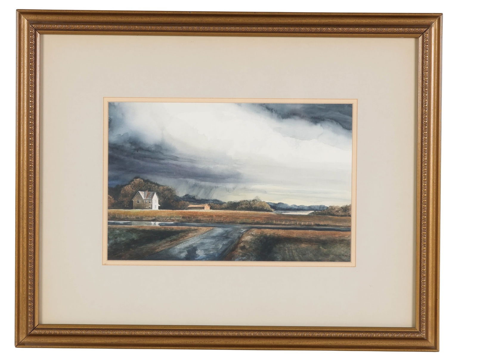 Michael Godfrey b.1958 Rural Watercolor Painting (1 of 7)