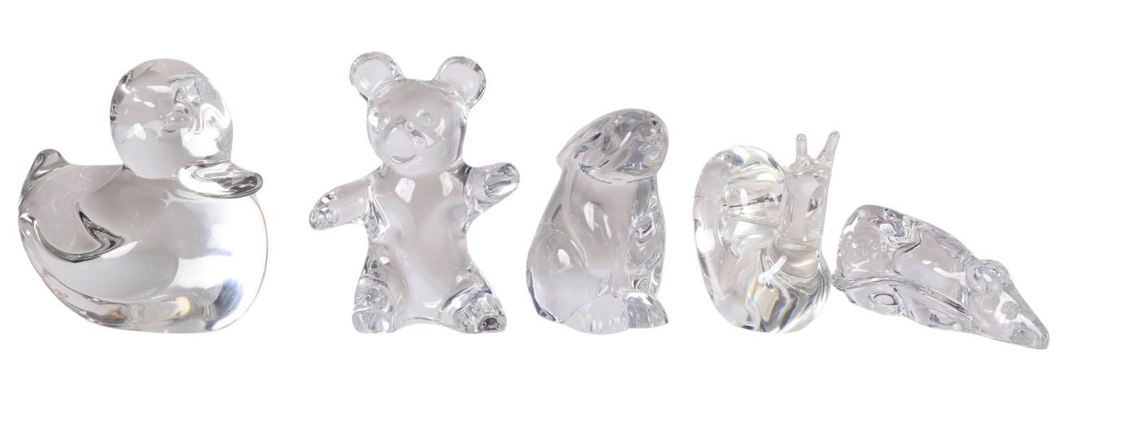 Baccarat Crystal Amber Honey Titi Bird Figurine