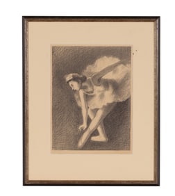 Moses Soyer 1899-1974 Ballerina Lithograph SIGNED