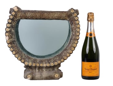 Antique Victorian Era Faux Log Aquarium Fish Tank