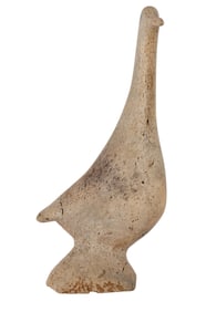 Inuit Alaskan Native Carved Bone Bird Sculpture