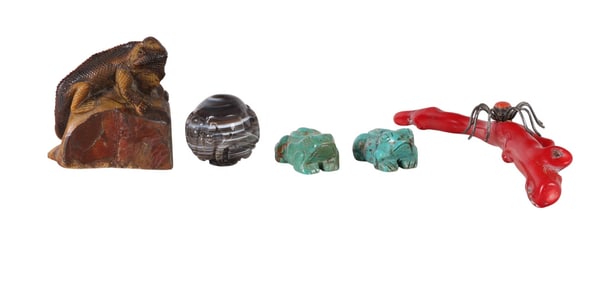 Natural Australian Boulder Opal Specimens 5pc LOT