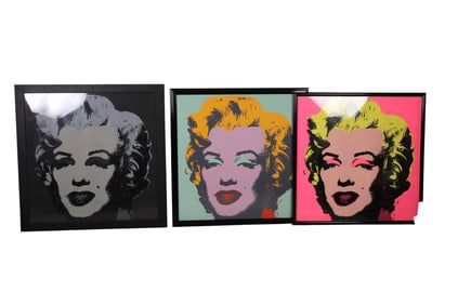 Marilyn Monroe Pop Art Serigraphs after Warhol LOT