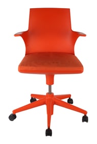 Kartell Antonio Citterio Orange Office Spoon Chair