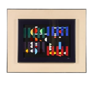 Yaacov Agam b.1928 Night Over Jerusalem Agamograph