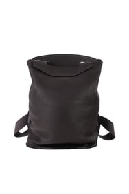 Hermes Pebbled Leather and Canvas Sherpa Backpack