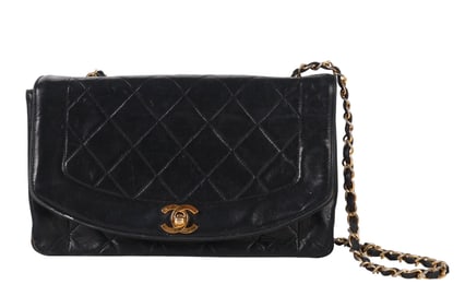 Chanel Vintage Quilted Lambskin Diana Flap Bag