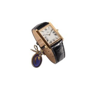 Concord 14k Gold Swiss Wristwatch on Leather Band