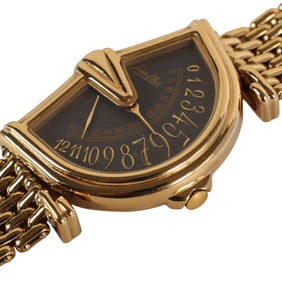 Vintage Jean D'eve Sectora Gold Plate Quartz Watch