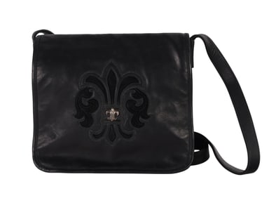 Chrome Hearts Leather Crossbody Messenger Bag
