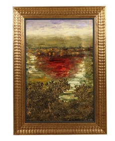 Abstract Landscape Composition Oil Painting SIGNED