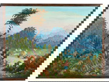 Raymond Dorleans b.1947 Landscape Oil Painting