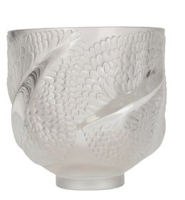 Lalique France Crystal Andromeda Wide Mouth Vase