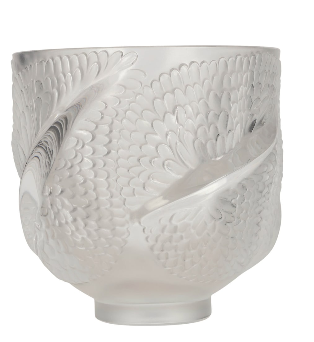 Lalique France Crystal Andromeda Wide Mouth Vase (1 of 6)