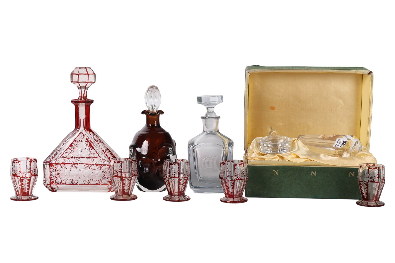 Baccarat Stromberg and Czech Crystal Decanter LOT (1 of 9)