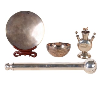 Silver Christian Liturgical Items 4pc LOT 260g.