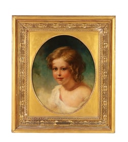 William Etty 1787-1849 Portrait of Girl Painting