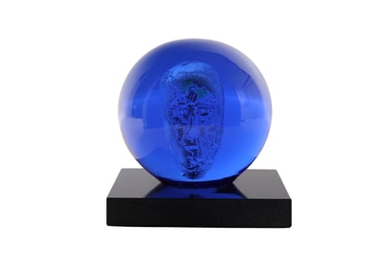 Kosta Boda Bertill Vallien Art Glass Head Ball