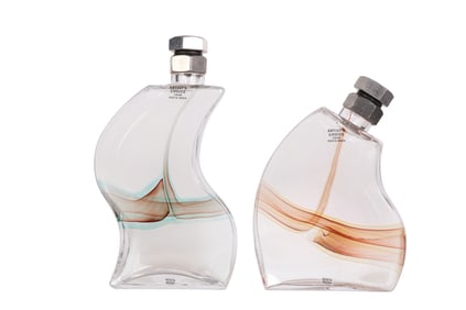 Kosta Boda Kjell Engman Macho Decanters 2pc LOT