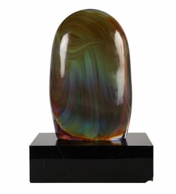 Loredano Rosin 1936-1992 Ciottolo Glass Sculpture