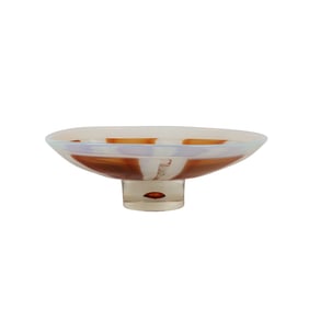 Murano Italian Studio Art Glass Centerpiece Bowl