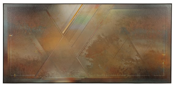 Richard Vaux b.1940 Solar Harp Series Painting