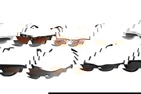 Valentino Oakley Paul Smith Sunglasses 6pc LOT: Brand names include Valentino, Lanvin, Paul Smith and Oliver Peoples. Assorted frame shapes and lens tints. Materials include acetate and metal. Various markings at temples and inner arms. Bridge widt