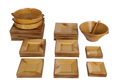 Le Poet Laval French Earthenware Pottery 45pc LOT