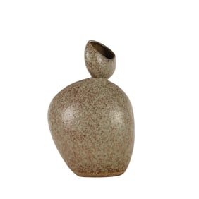 Studio Art Pottery Mottled Stoneware Vase SIGNED