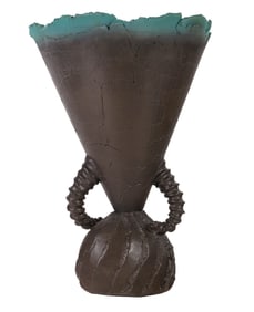 Nancy Jurs b.1941 Art Pottery Sculptural Vessel