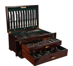 Cooper Bros Silverplate English King Flatware SET