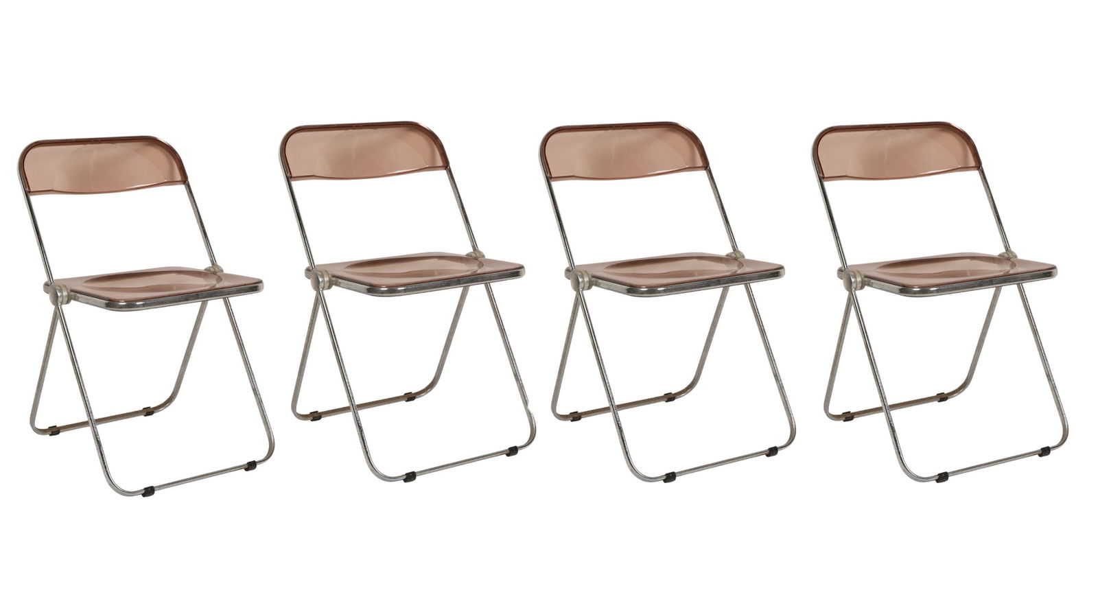 Modern Lucite Italian Style Folding Chairs 4pc SET (1 of 11)