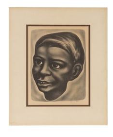 Howard Cook 1901-1980 Graphite Portrait Drawing