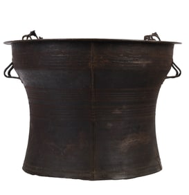 Antique Southeast Asian Bronze Rain Drum Table