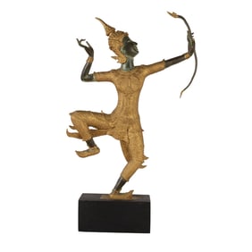Southeast Asian Style Bronze Prince Rama Sculpture