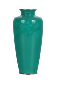 Ando Jubei Meiji Period Wireless Cloisonne Vase