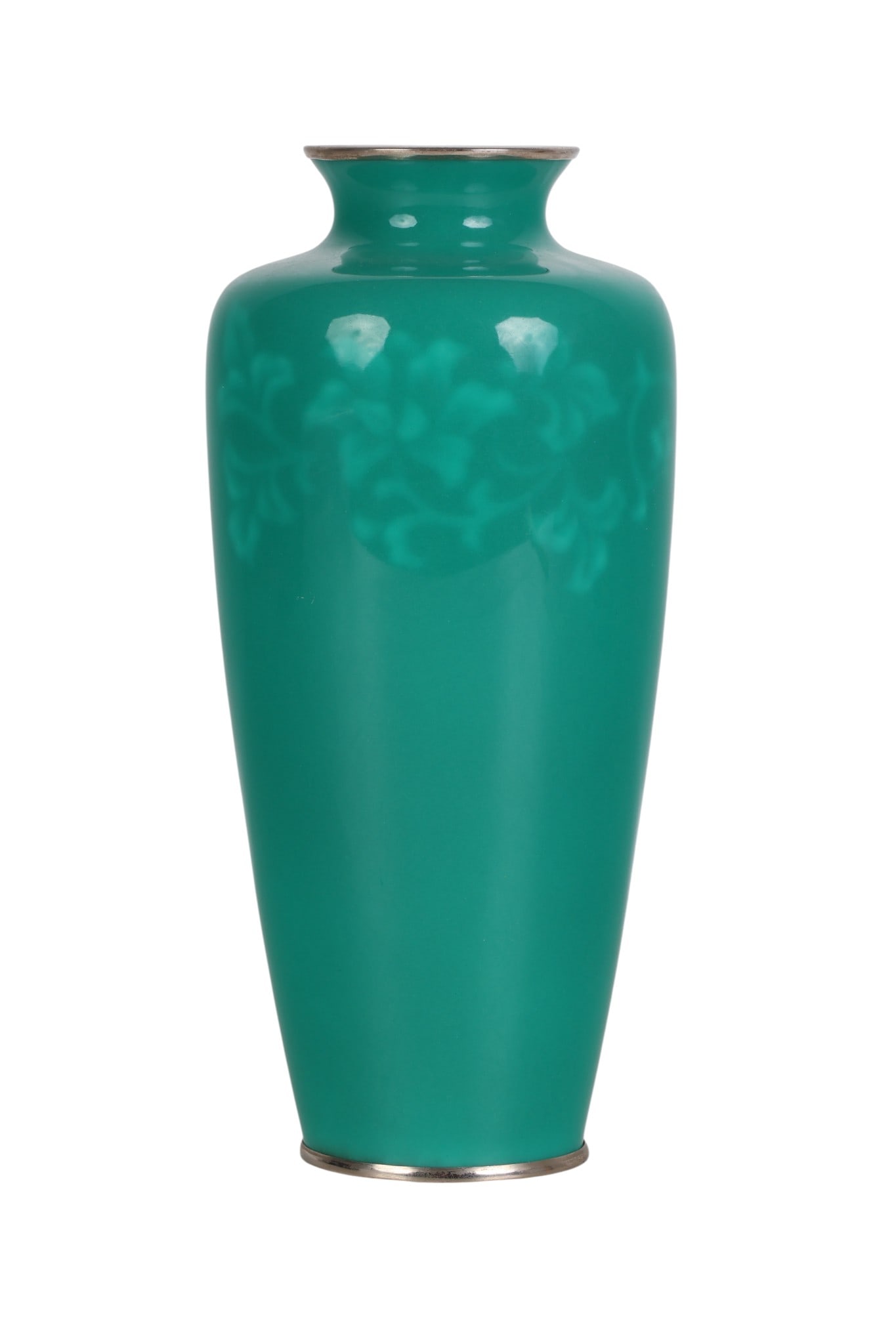 Ando Jubei Meiji Period Wireless Cloisonne Vase (1 of 4)