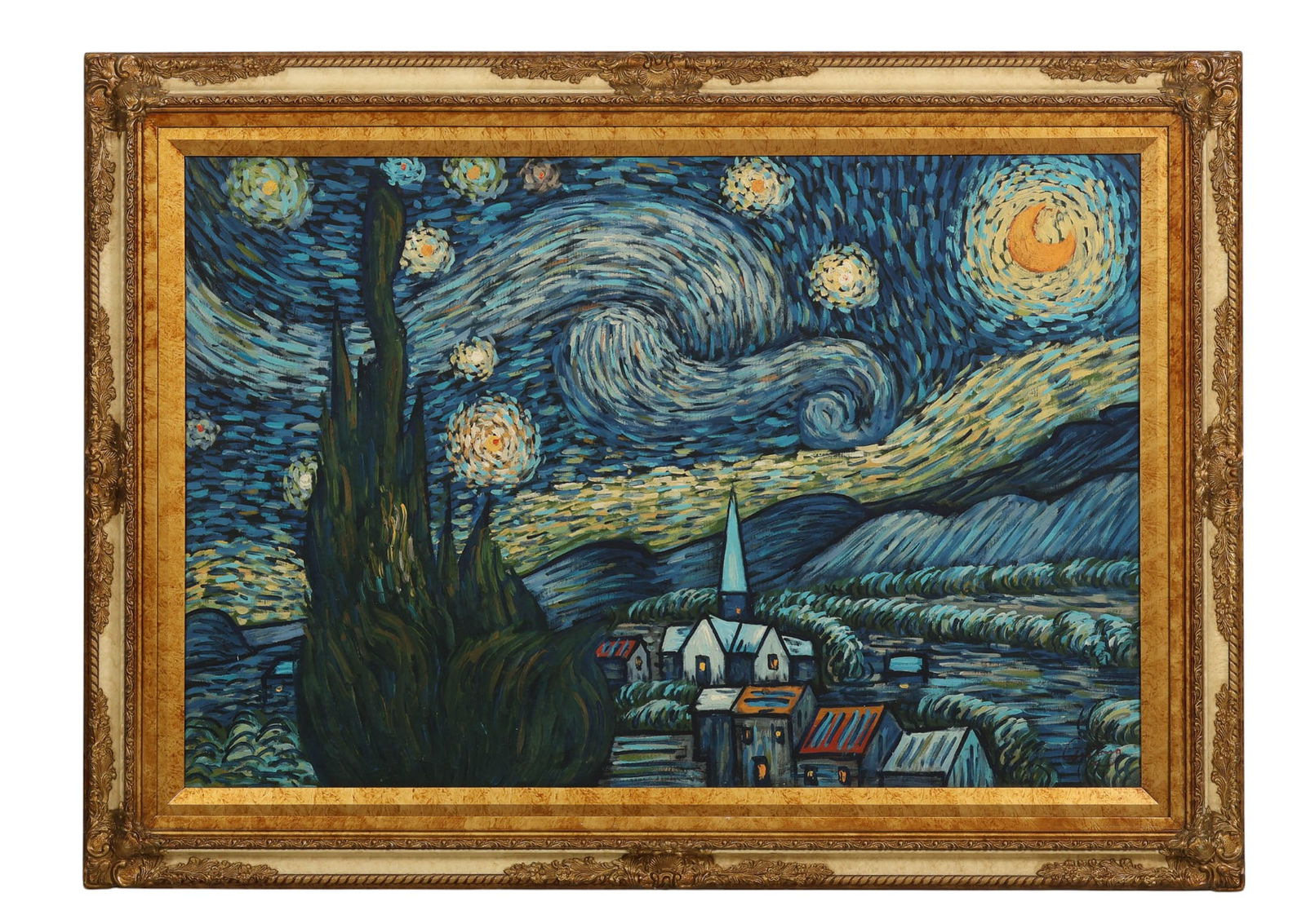 Modern Post-Impressionism Painting after Van Gogh (1 of 7)