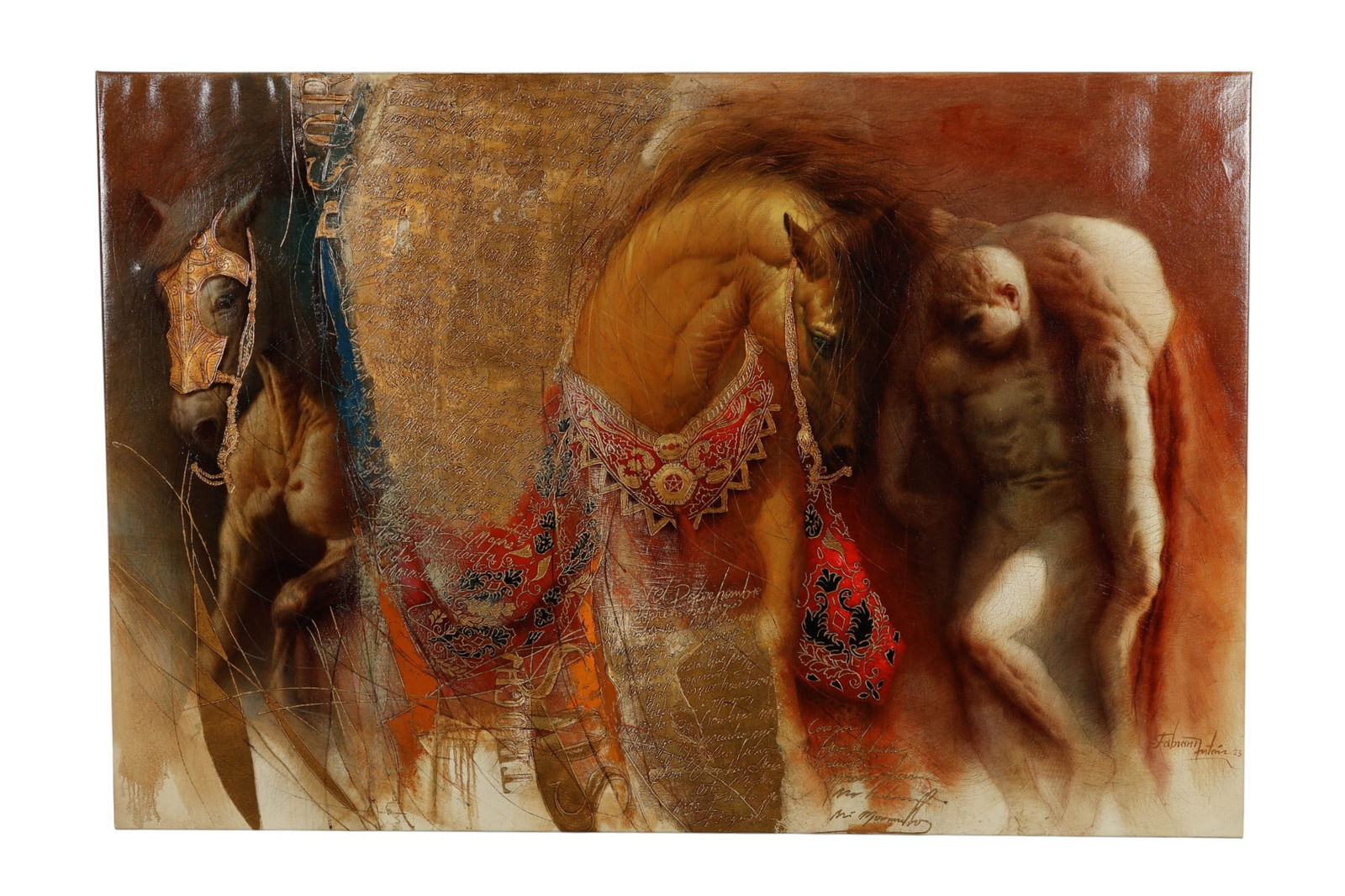 Fabian A. Navarro b.1976 After The Battle Painting (1 of 8)