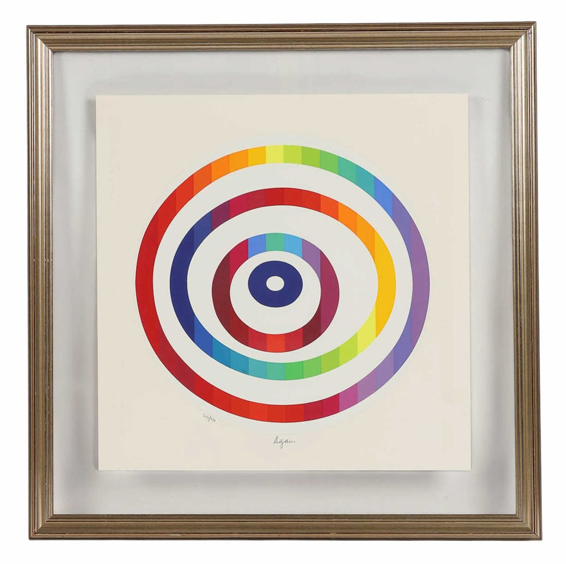 Yaacov Agam b.1928 Rainbow Colored LE Lithograph (1 of 7)