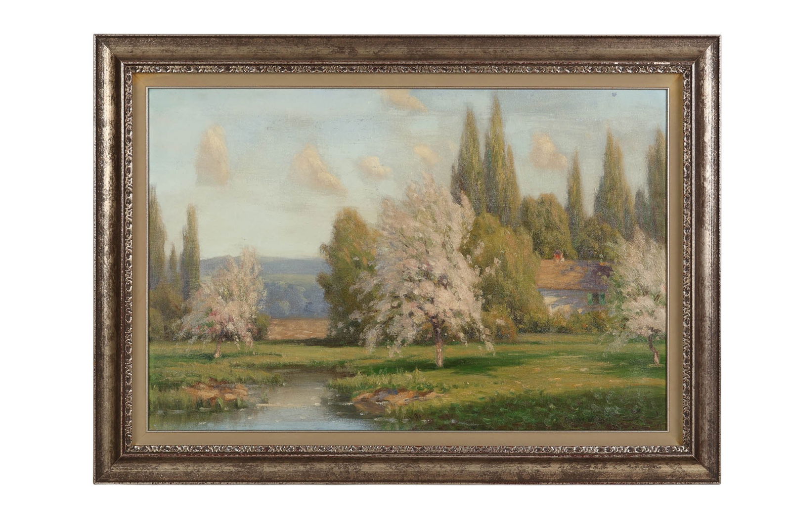 Gustave Wiegand 1870-1957 Landscape Scene Painting (1 of 8)